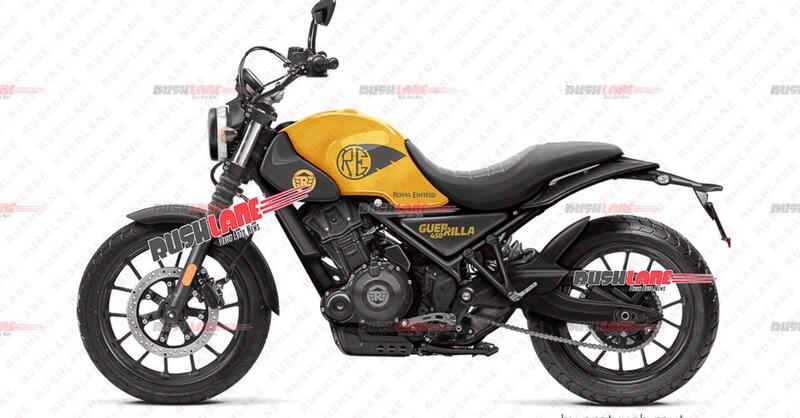 Royal Enfield Guerrilla 450, arriva un render