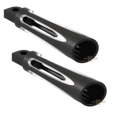 Pedaline Ness Deep Cut nere per Sportster Arlen Ness