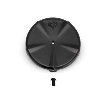 Coperchio Skull nero per filtro V02 Naked vance &amp; hines