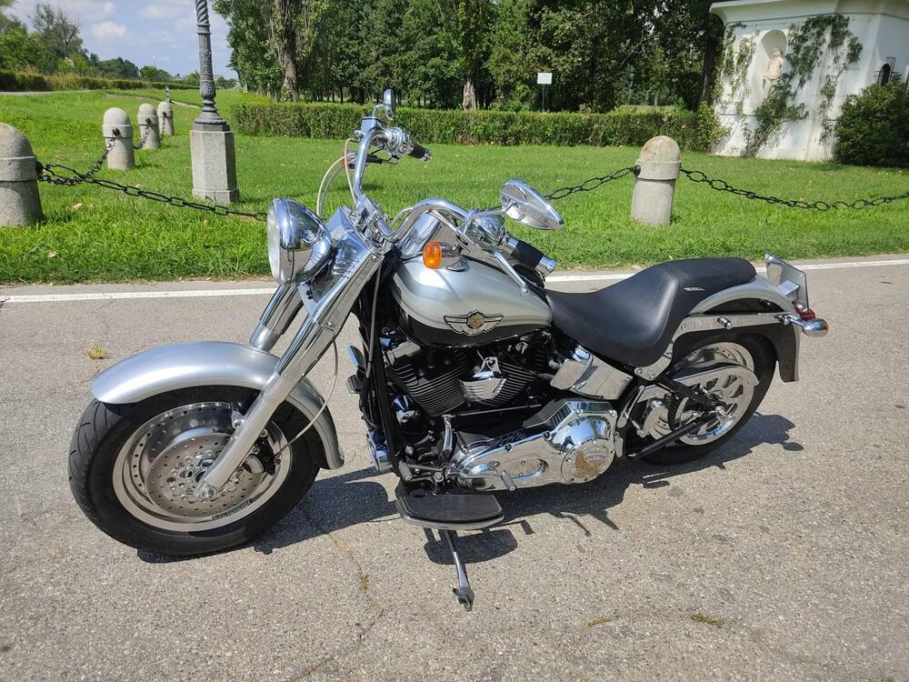 Harley-Davidson Fat Boy anniversario 100 anni bi-color argento e nero (3)