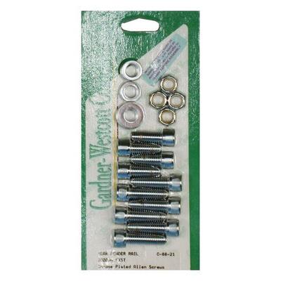 Viti montaggio parafango posteriore cromate per So 