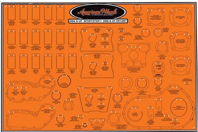 Pannello espositore per Guarnizioni motore e parao 