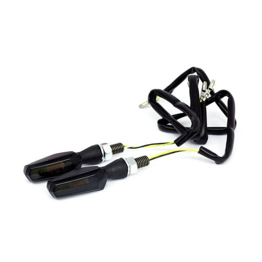 frecce a led COB nere lenti fumè omologate con luc 