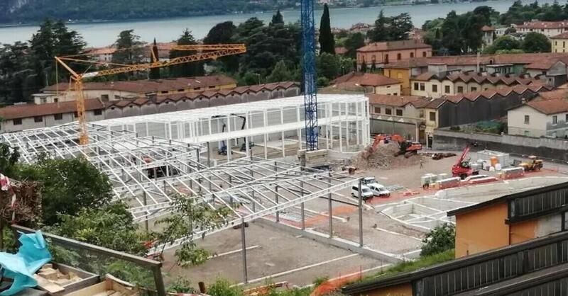 Proseguono i lavori per il nuovo stabilimento Guzzi