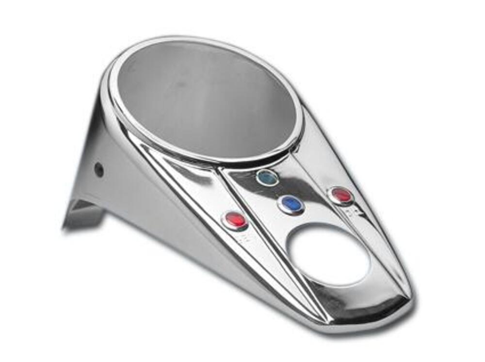 Cruscotto cromato a tre luci senza kit montaggio r 