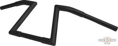 Manubrio Z Bar 1-1/4", alto 9", Largo 90cm, nero, La Choppers