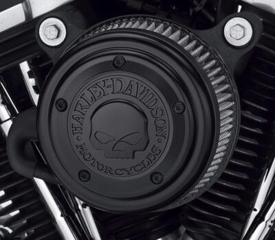 Coperchio filtro aria Skull Harley Davidson nero p 