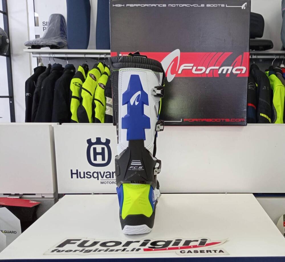 STIVALI '' FORMA'' PILOT BLU/GIALLI (3)