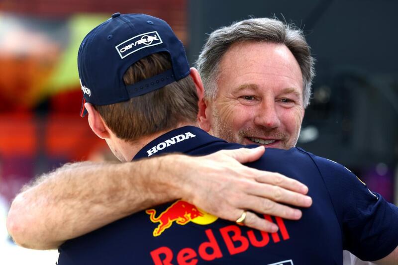 Christian Horner e Max Verstappen