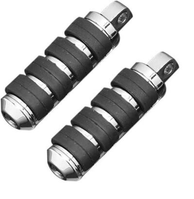 Pedaline vibra-kushion per passeggero cromate Cust 