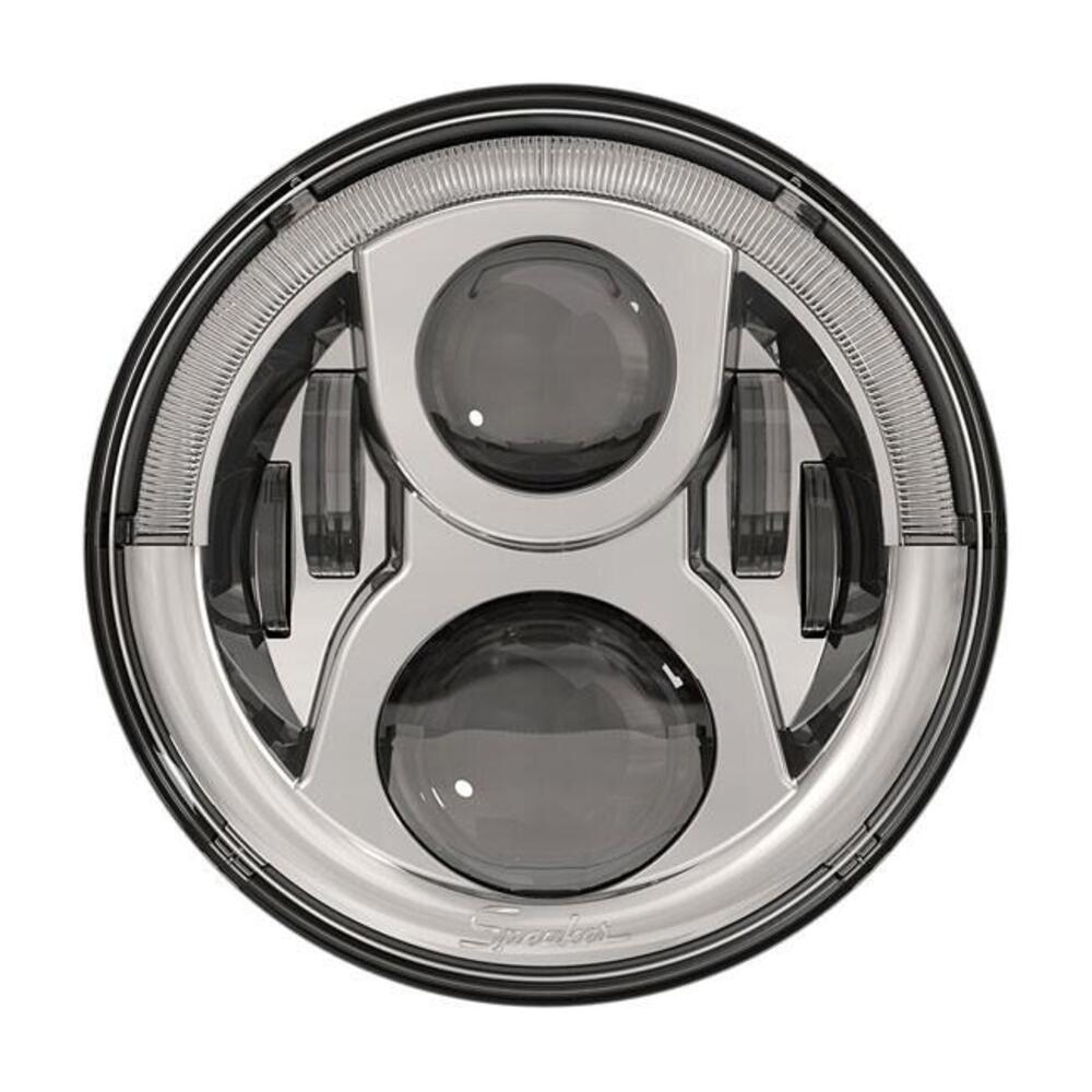 Parabola 7" LED omologata cromata Speaker 