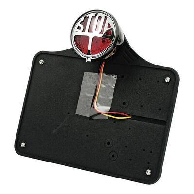 Portatarga laterale Sportster con faro posteriore 