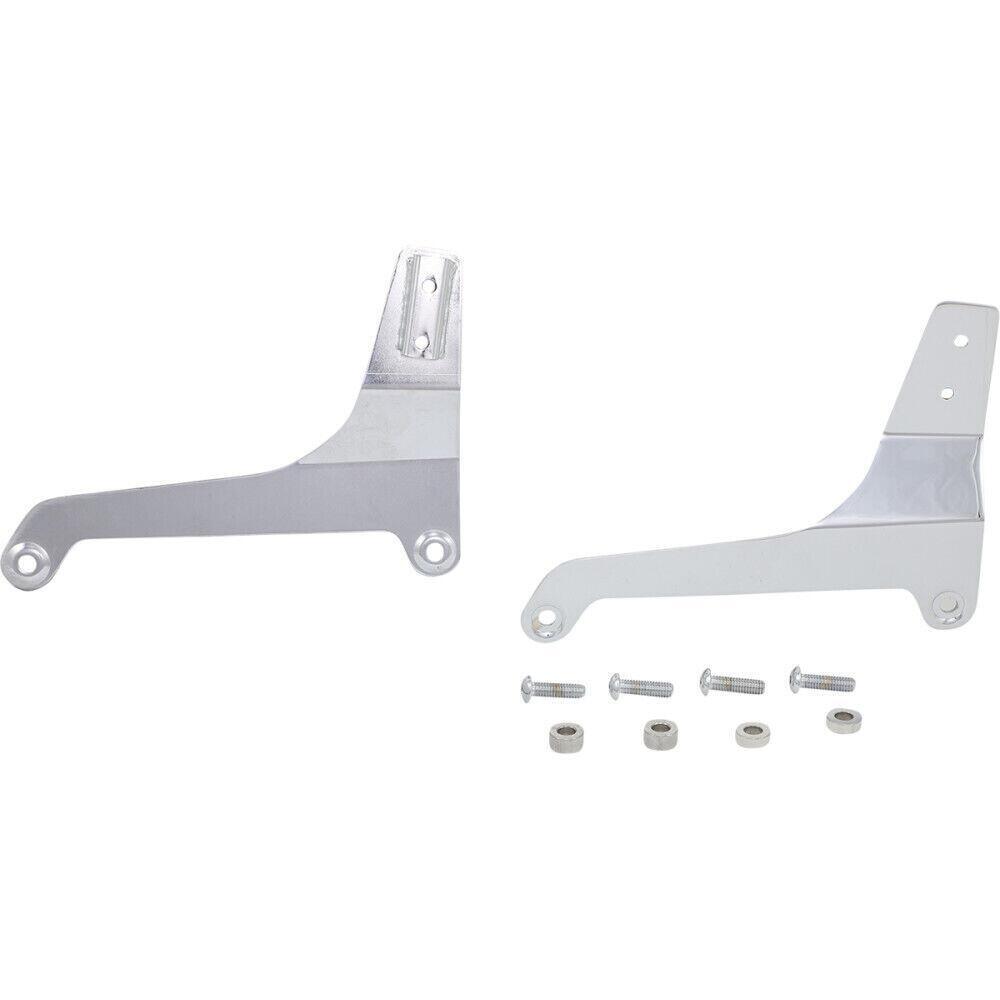 Piastre cromate per schienalino Sissy Bar fisso pe 