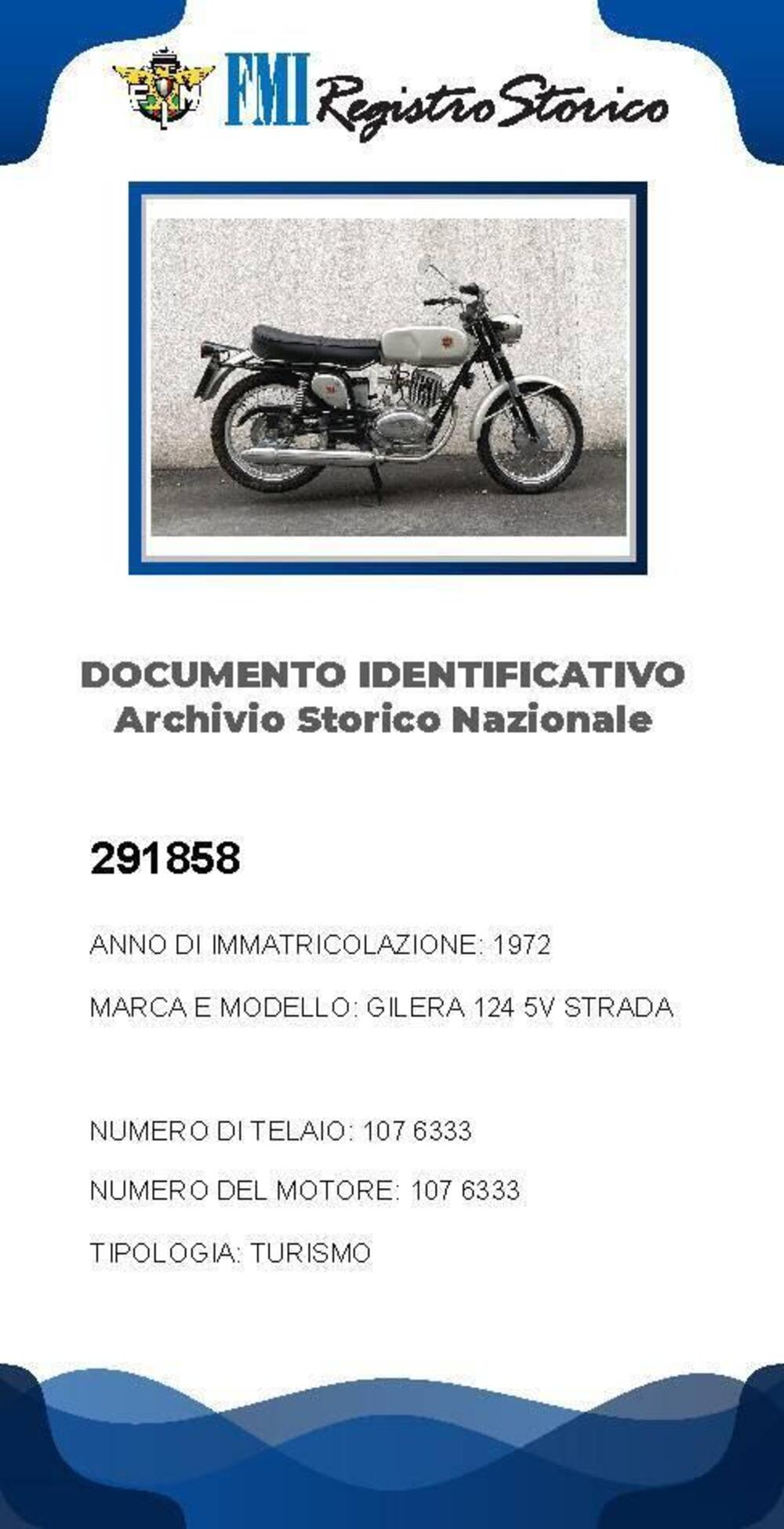 Gilera G 124 - 5 V Strada 1972-TARGA ORO-FMI (18)