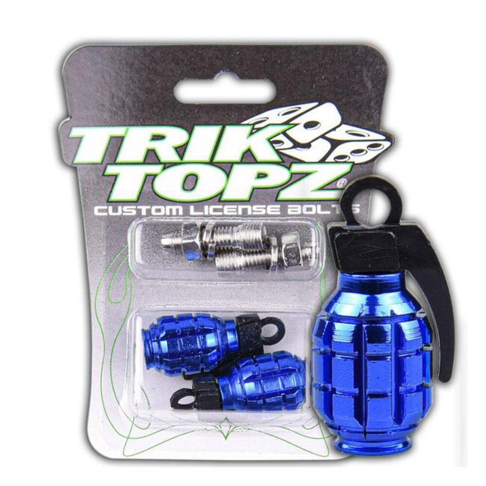 Viti targa Grenade blu Trik Topz 