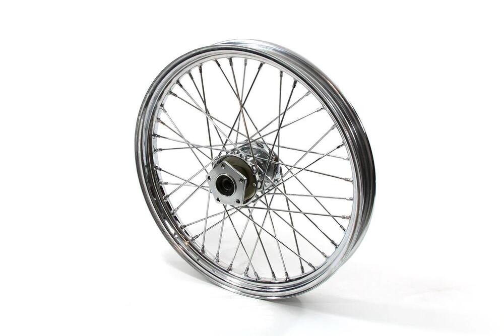 Ruota anteriore cromata a 40 raggi 21x2,15 per Sof 