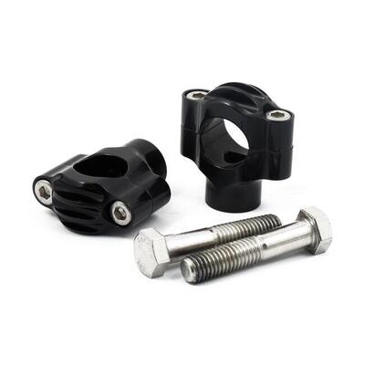 Riser Rough Crafts Finned alti 1.3&rdquo; neri, Per manu