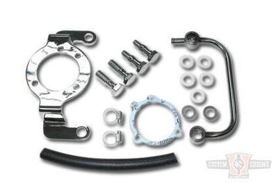 Supporto carburatore e sfiati testate cromato Per 