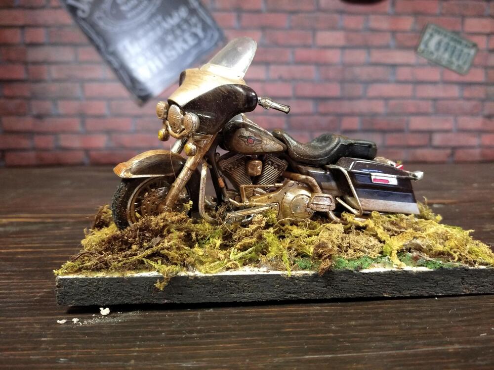 Diorama con Road King nero American Wheels 