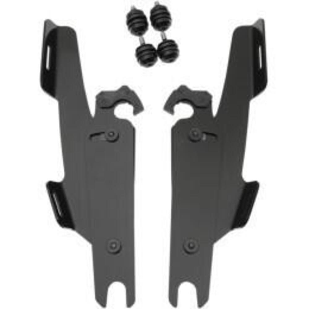 Kit sgancio rapido nero per parabrezza Memphis Fat 