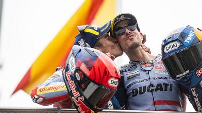MotoGP 2024. GP di Germania. Alex Marquez sul podio col fratellone: "Marc mi ha passato onestamente"