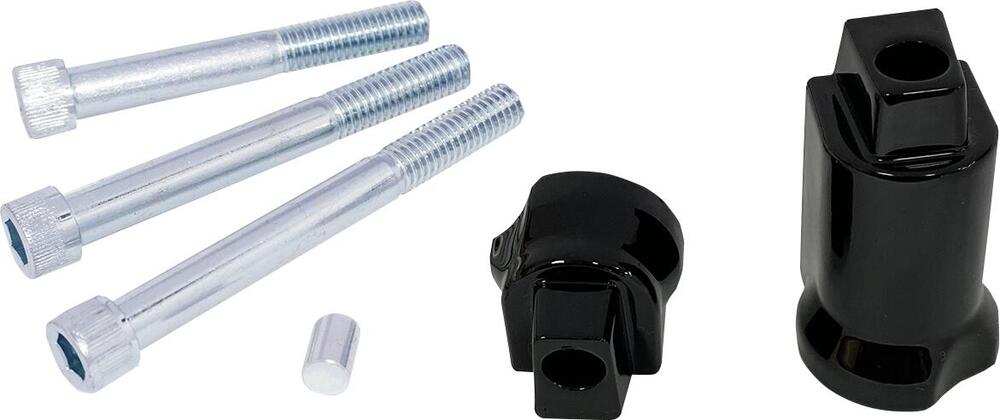 kit supporti neri per pedane passeggero per Softai Drag Specialties