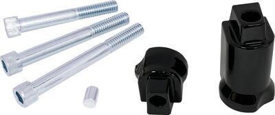 kit supporti neri per pedane passeggero per Softai Drag Specialties