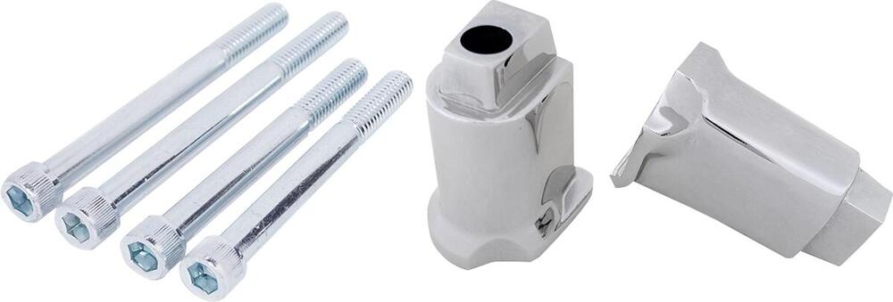 kit supporti cromati per pedane passeggero per Sof Drag Specialties