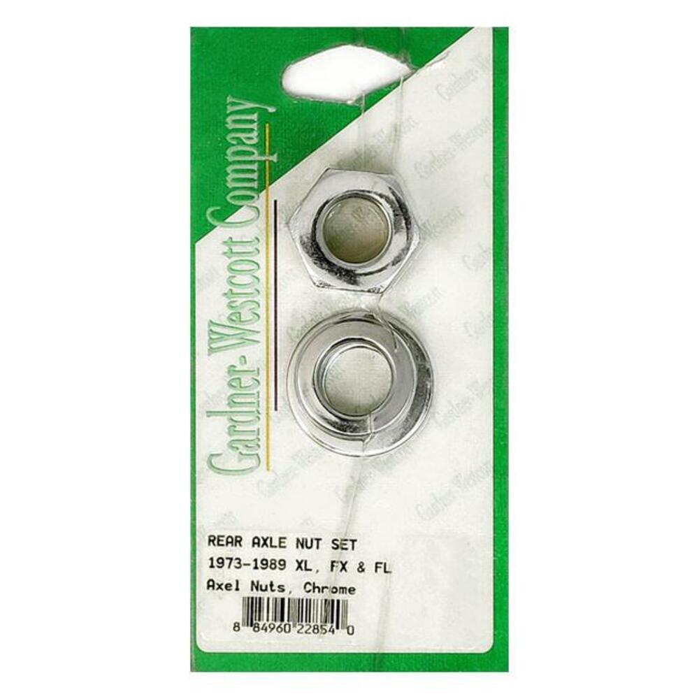 Kit bulloneria cromata per perno ruota posteriore 