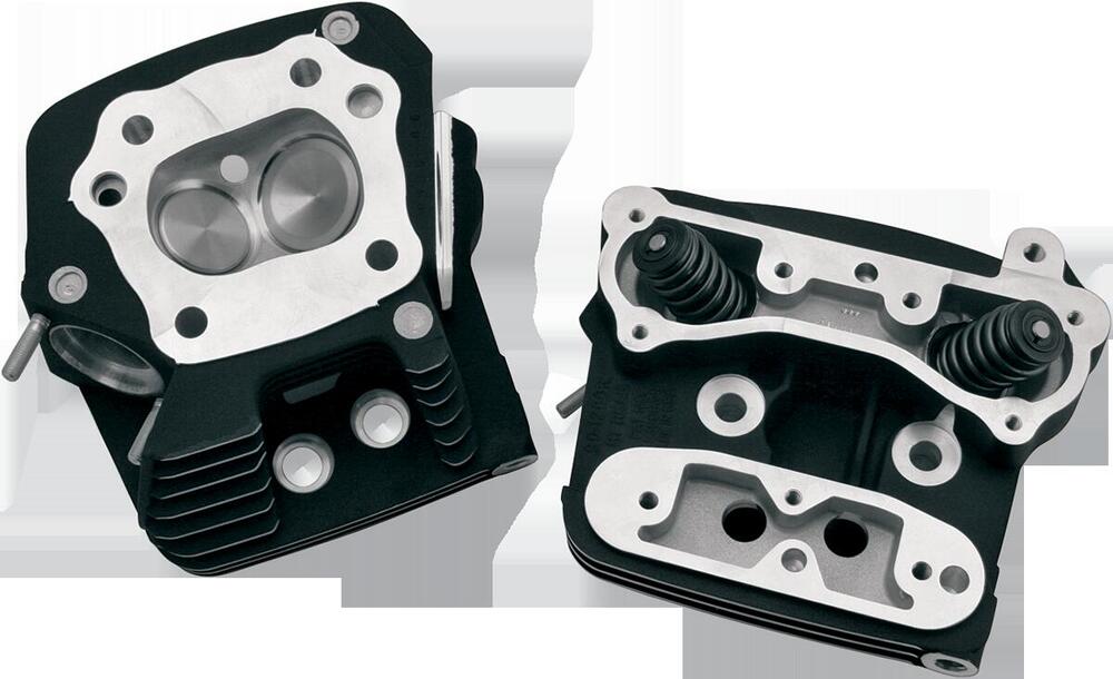 Coppia tetstate S&S nere per FXR, Dyna, Softail e 