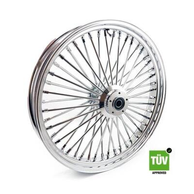 Ruota anteriore cromata Big Spoke 48 raggi 23&rdquo;x 3, 