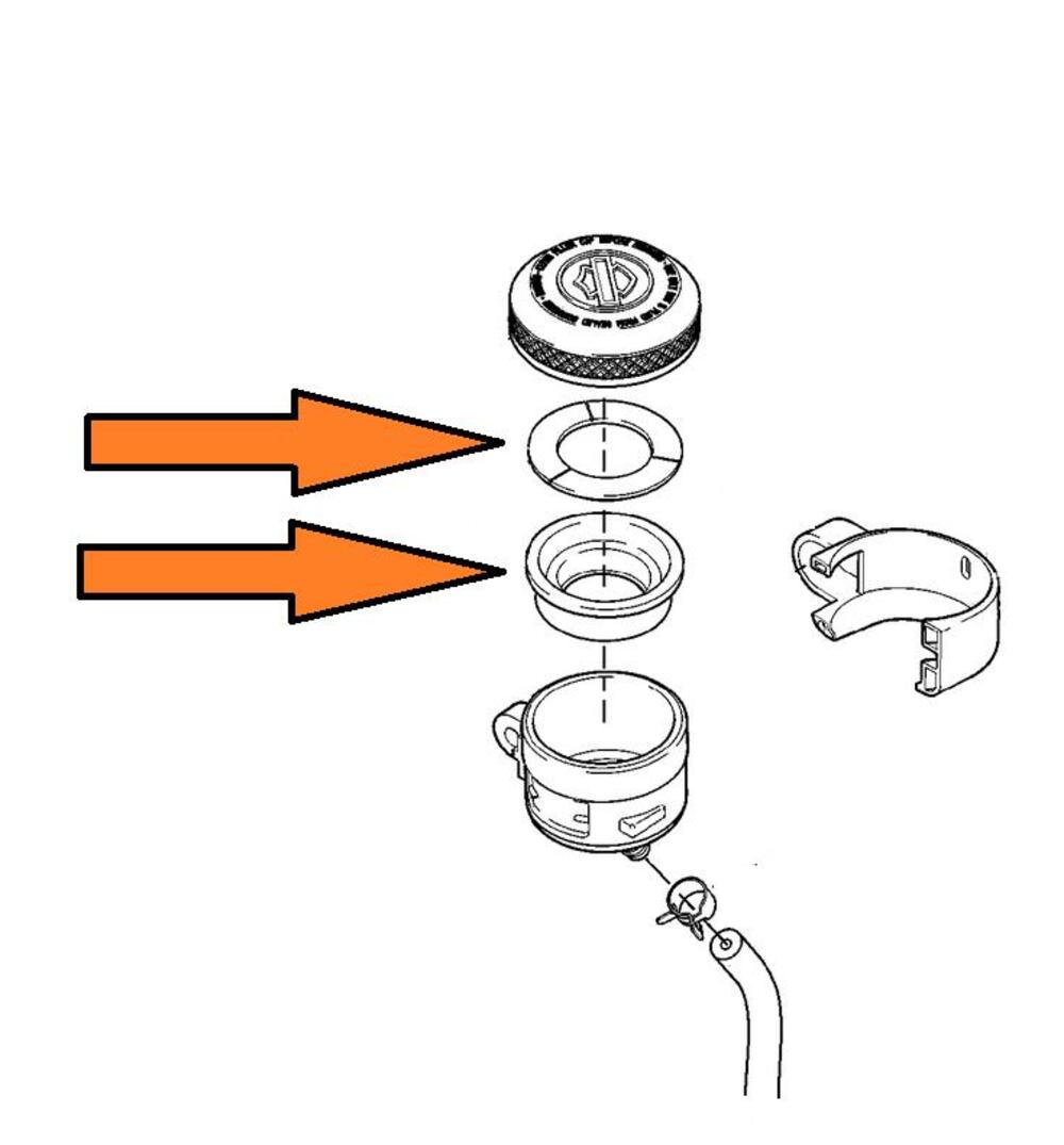 Kit guarnizione vaschetta pompa freno posteriore p 