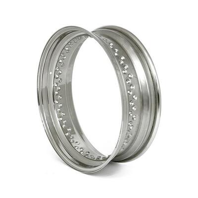 Cerchione 18x4.00 - 80 fori - inox lucido TTS 