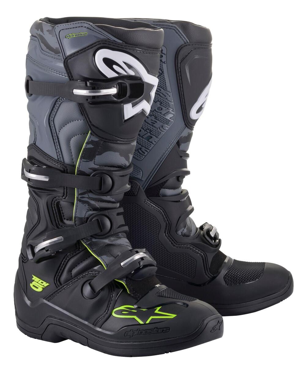 Stivali cross Alpinestars TECH 5 Nero Cool Grigio