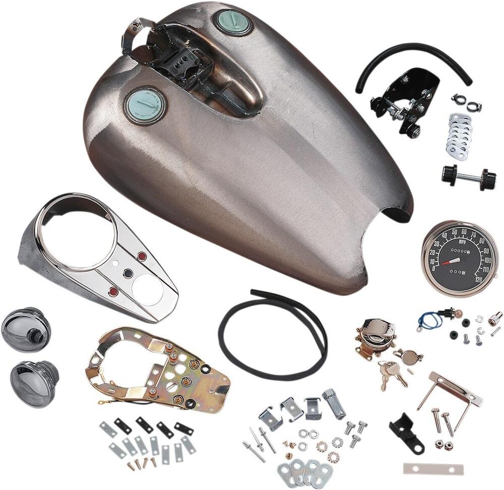 Serbatoio bernzina Quickbob 3,6 galloni con kit st Drag Specialties