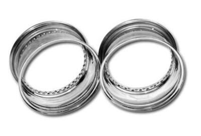 Cerchione 15x8 - 80 fori - inox lucido TTS 