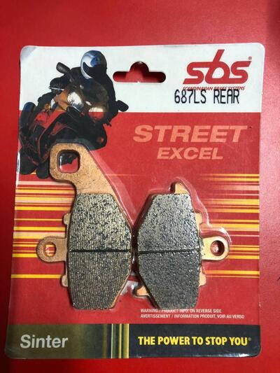 COPPIA PASTIGLIE POSTERIORI SBS 687LS-6566876 PER