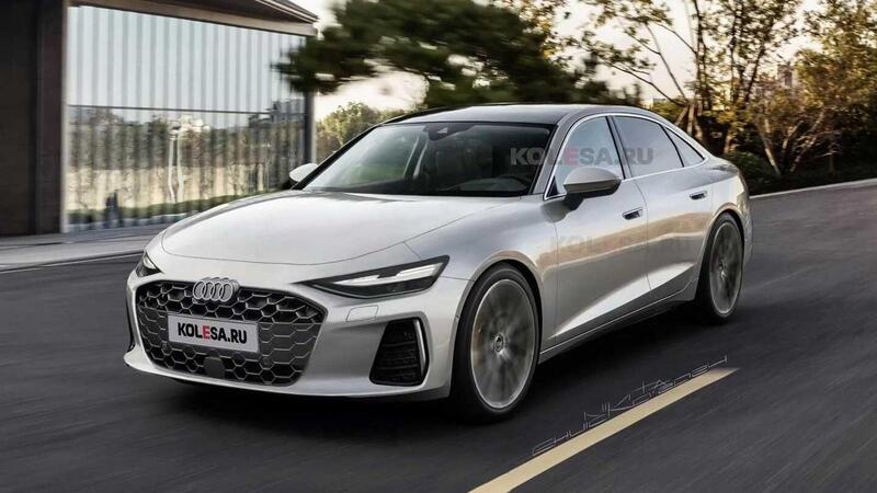 Audi: la A7 ricostruita in un render da foto spia