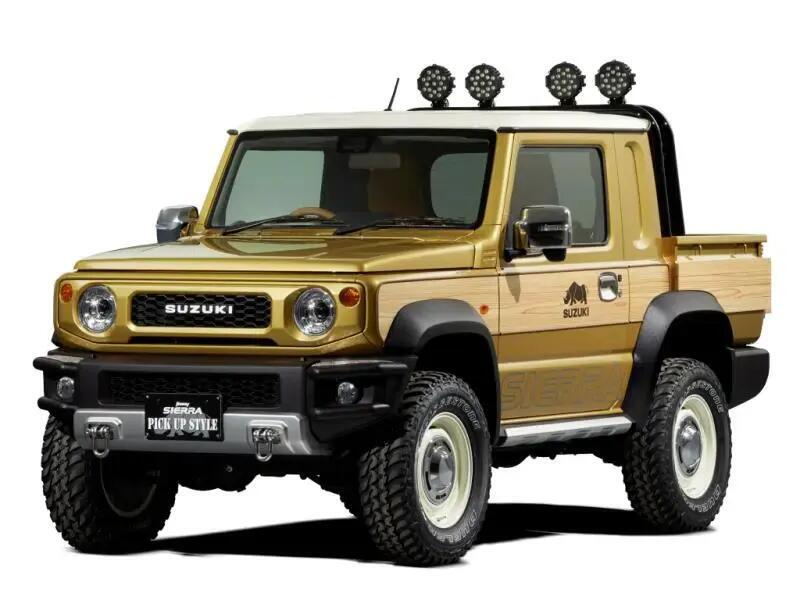 Un render della Suzuki Jimny pick-up, in versione Sierra Style