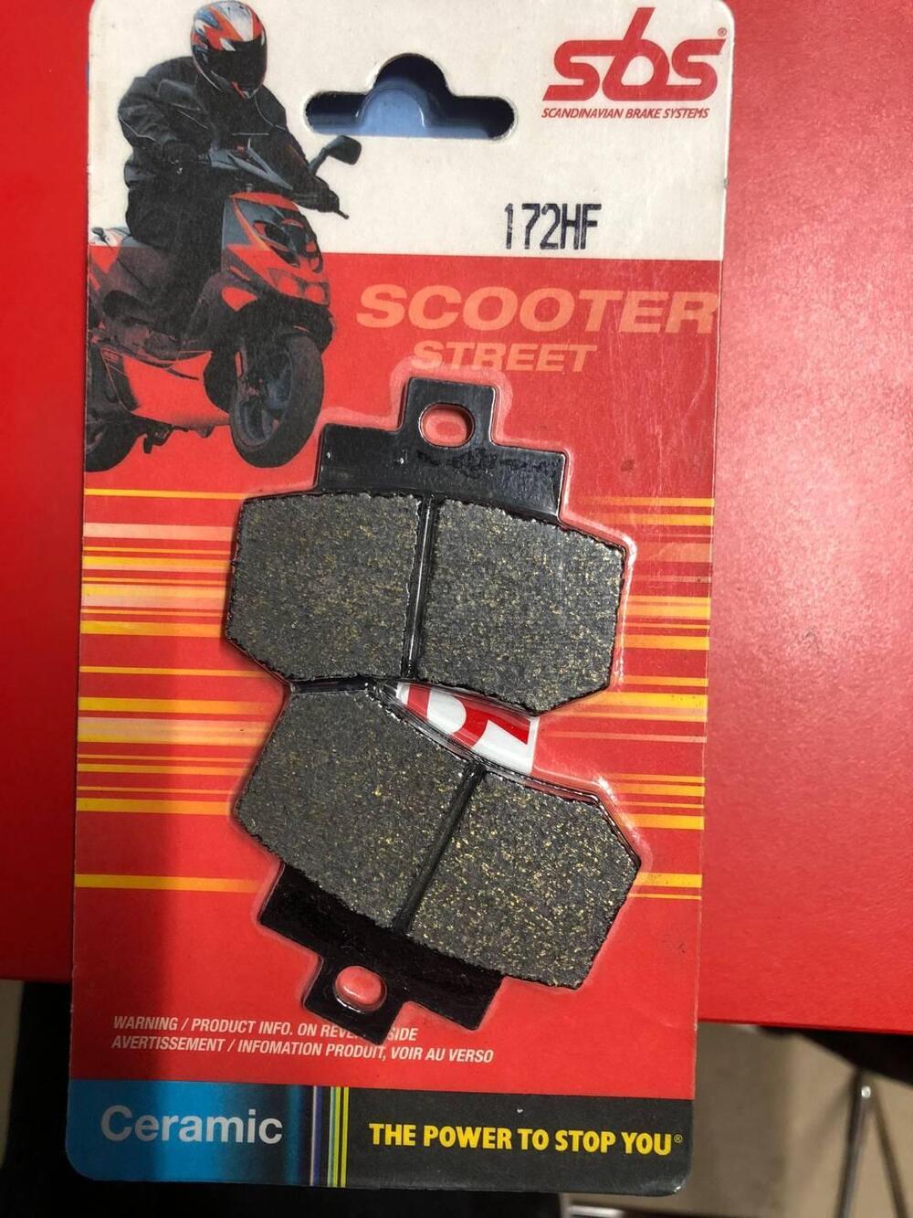 COPPIA PASTIGLIE SBS 172 HF - 6561720 PER KIMCO 25