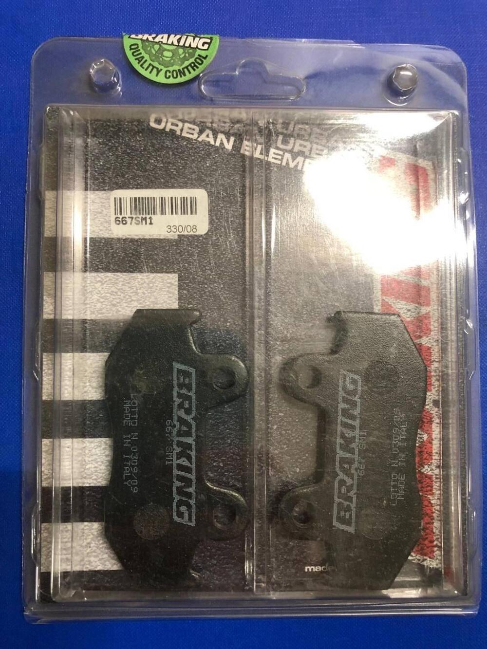 .COPPIA PASTIGLIE BRAKING CODICE 667SM1
