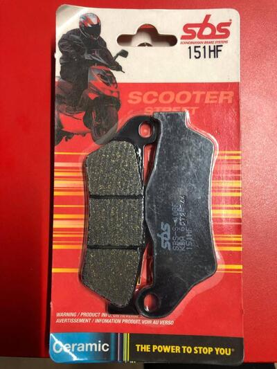 COPPIA PASTIGLIE SBS 151HF