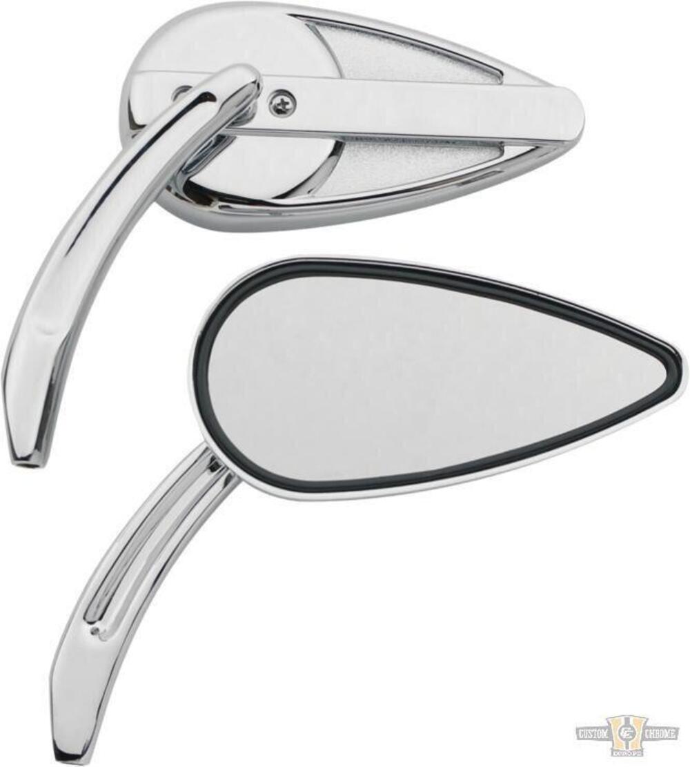 Specchietti vintage alluminio billet cromati Custo 