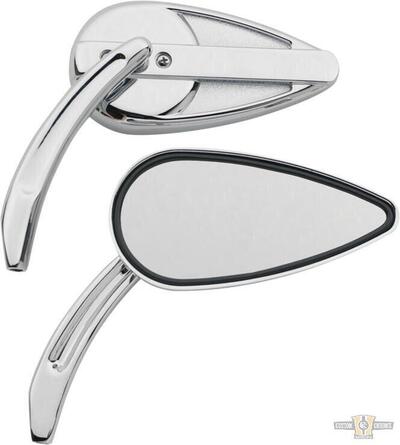 Specchietti vintage alluminio billet cromati Custo 