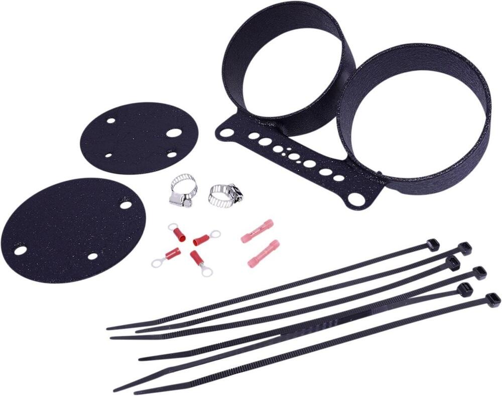 Supporto contakm e contagiri in avanti nero Per Dy Drag Specialties