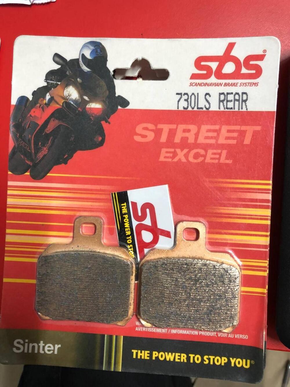 COPPIA DI PASTIGLIE SBS 730 LS