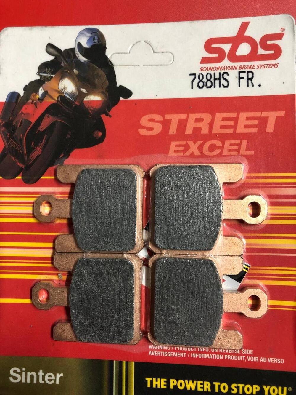 COPPIA PASTIGLIE SBS 788 HS