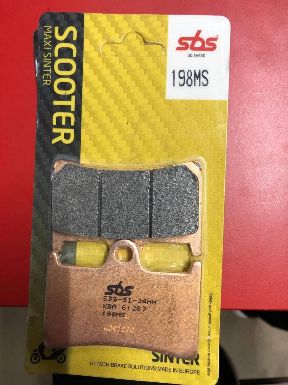 COPPIA PASTIGLIE SBS 198 MS