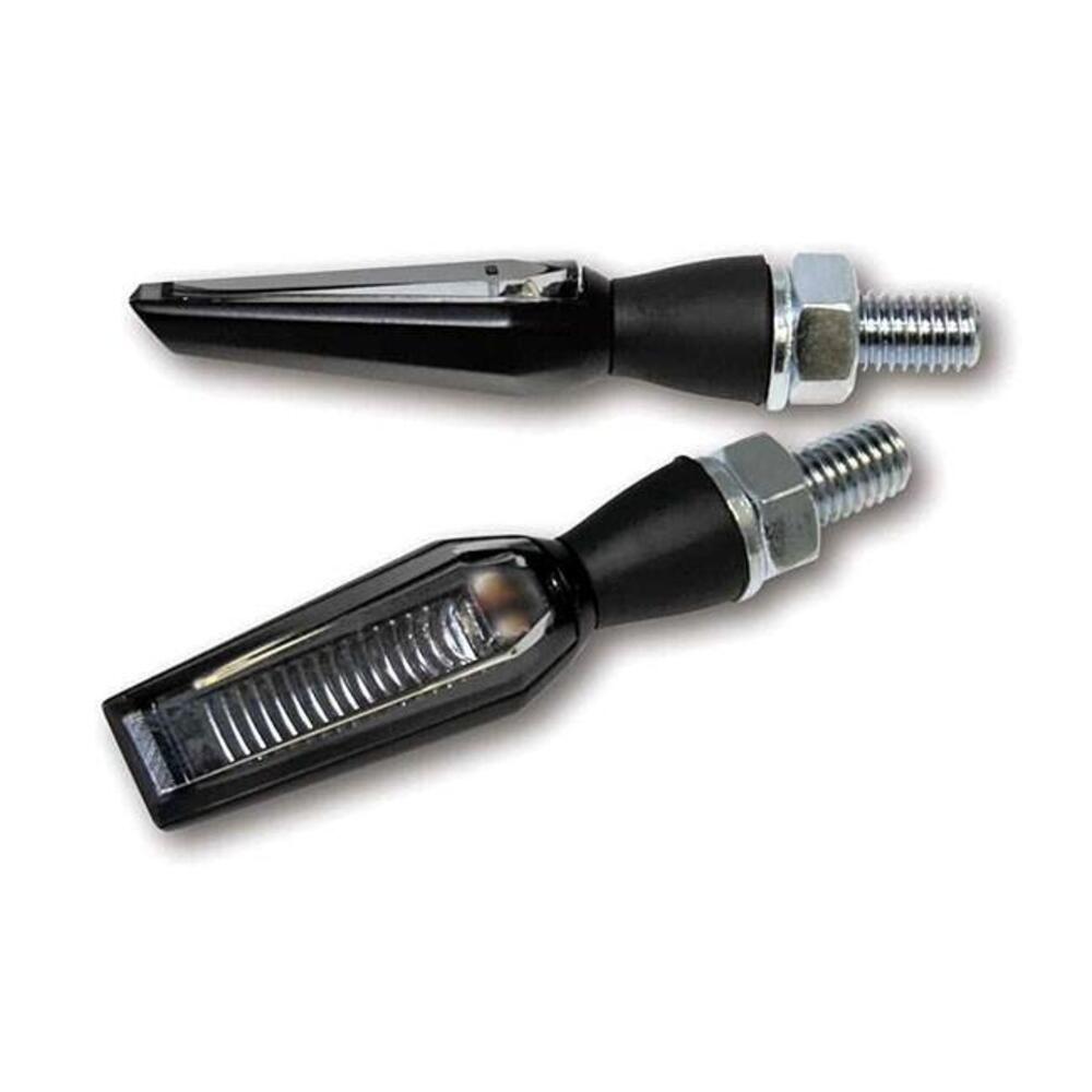 Frecce a led Falcon nere lenti fumè omologate Moto 