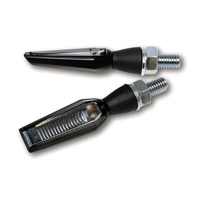 Frecce a led Falcon nere lenti fum&egrave; omologate Moto 